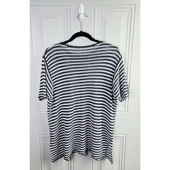 Eileen Fisher Organic Linen Knit Casual Tunic Top Size Petite Large Lagenlook - Picture 6 of 12